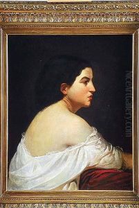 Retrato De Dama De Perfil by Auguste Adolphe Gontier