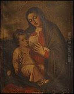 Virgen Con El Nino by Bartolome Gonzales