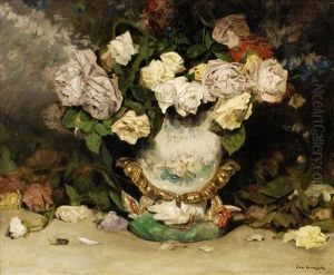 Vase De Fleurs by Eva Gonzales