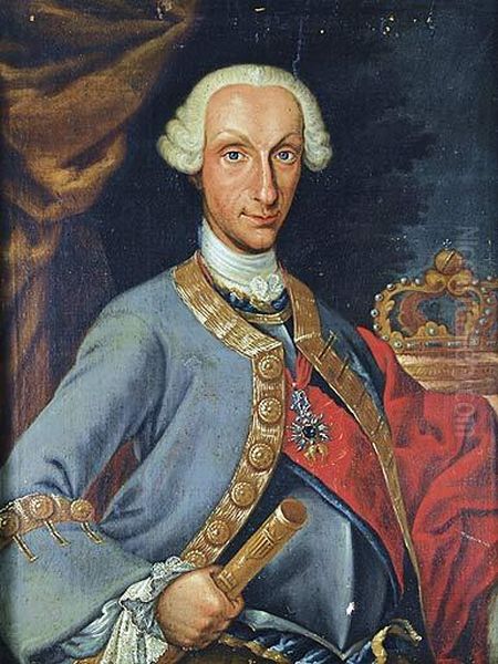 Retrato De Carlos Iii, De Medio Cuerpo, Con El Toison - view 1