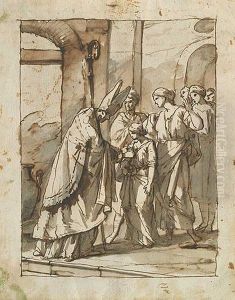 Santa Genoveva by Antonio Gonzalez Velasquez