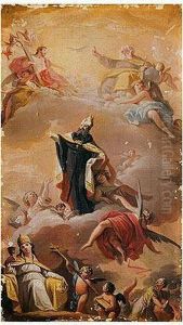 Triunfo De San Agustin by Zacarias Gonzalez Velazquez