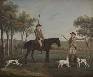 Two Gentlemen Departing For The Hunt by Thomas Gooch