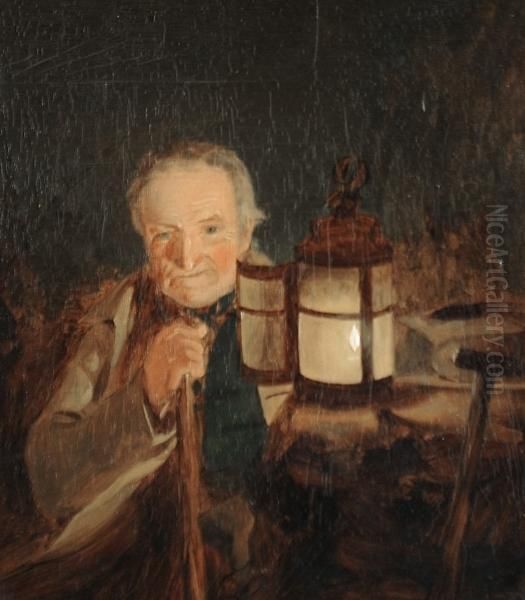 A Traveller With A Lantern - view 1