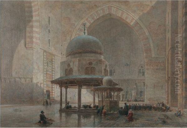 The Interior Of Sultan Hassan Mosque, Cairo - view 1