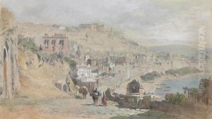 View Of Naples On The Road From Posilipo by Edward Alfred Angelo Goodall