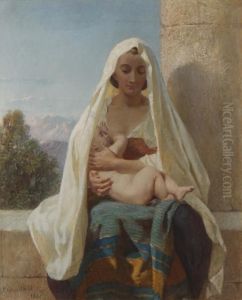 Mother And Child by Frederick Goodall