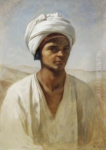 Portrait Of A Young Egyptian by Frederick Goodall