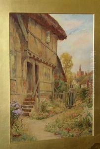 At The Gate, Signed 'j. Edwd Goodall' by John Edward Goodall