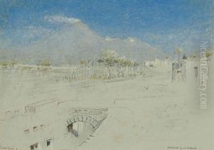 Pompei, With Mount Vesuvius Beyong by Albert Goodwin