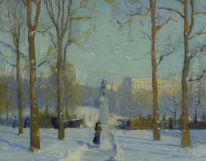 Up Columbus Avenue--walk-on Common by Arthur C. Goodwin