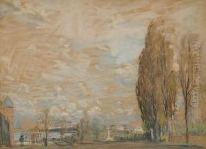 Fenway Looking Across The Charles/harvardbridge by Arthur C. Goodwin