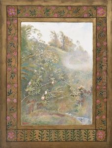 Landscape With Small Waterfall by Harry Goodwin