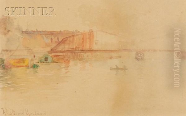 Port View With Railroad Trestle Bridge - view 1