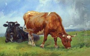 Cattle Grazing by William Sidney Goodwin