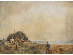 The Seaweed Hut,netley Shore by William Sidney Goodwin