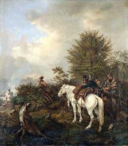 Spahtrupp Entdeckt Ein Feldlager by Berend Goos