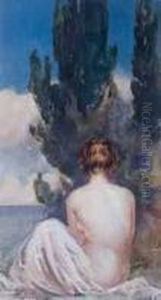 Nude In A Landscape
Watercolour by John Sloan Gordon