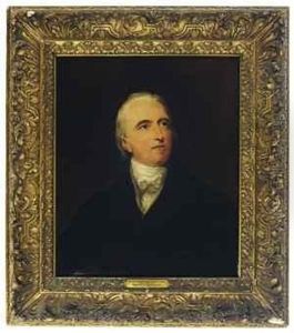 Portrait Of A Gentleman, Head And Shoulders, Wearing Blackcostume