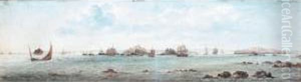 Shipping Off Elizabeth Castle, Jersey - view 1
