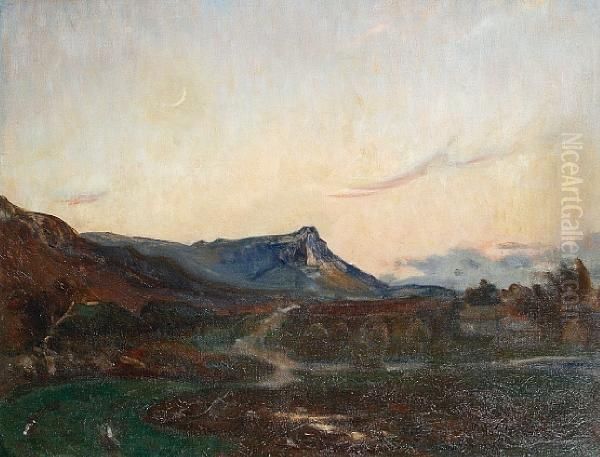 West Of Ireland, Landscape At Dusk - view 1