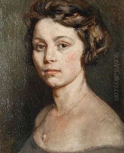 Portrait Study Of The Artist's Wife,yvonne