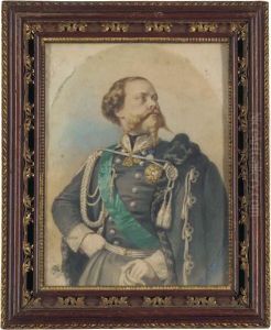 Portrait Of Vittorio Emanuele Ii, King Of Italy (1820-1878) by G. Gorin