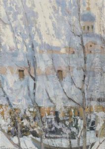 Winter Landscape by Ivan Silych Goriushkin-Sorokopudov
