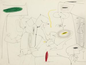 Study For Delicate Game by Arshile Gorky