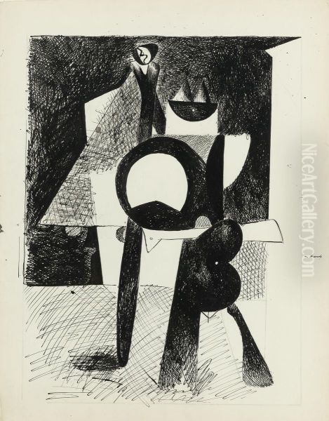Untitled (cubist Standing Figure) - view 1