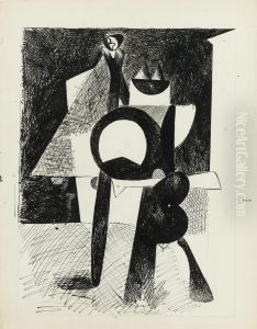 Untitled (cubist Standing Figure) by Arshile Gorky