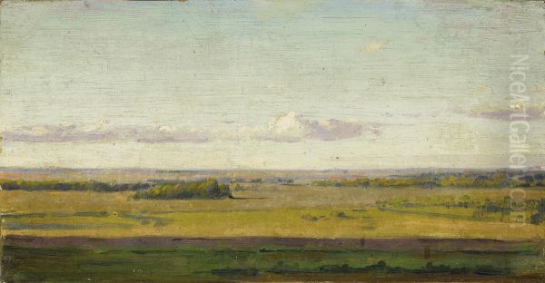 Distant Landscape At Evening - view 1