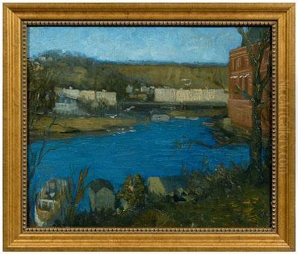 Industrial Landscape With River - view 1