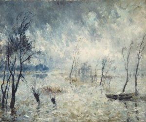 Mauvais Temps Sur Le Donkmeer by Pieter Gorus