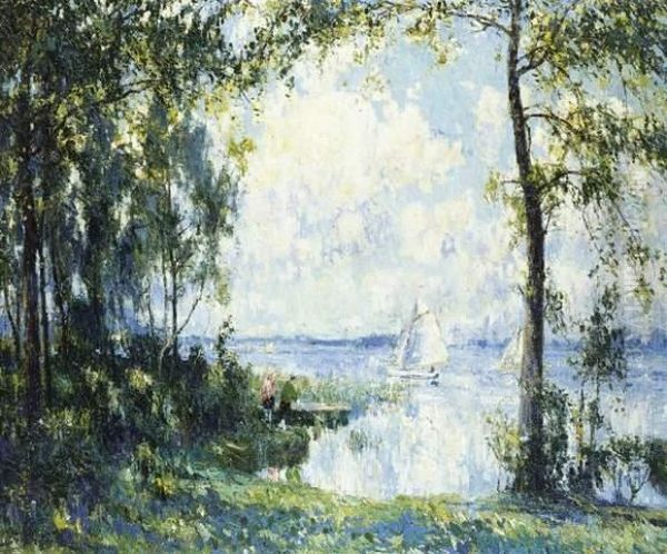 Voiliers Sur Le Lac A Overmere Donk - view 1