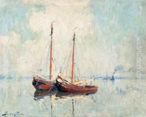 Gezicht Op De Schelde by Pieter Gorus