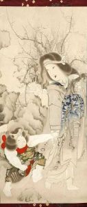 Crazy Old Woman And Kintoki by Hotei Gosei