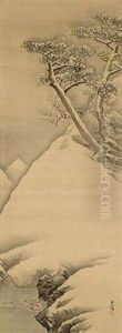 Landscape In Snow by Matsumura Goshun