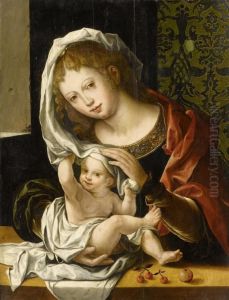 Madonna And Child by Jan Mabuse