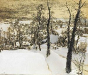 Paysage Hivernal by Albert Ferdinand J. Gosselin