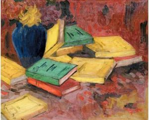 Nature Morte Aux Livres by Gaston Gosselin