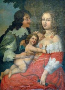 Portret Pary Z Amorkiem
