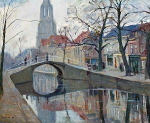 Oudegracht Te Delft by Maurice Goth