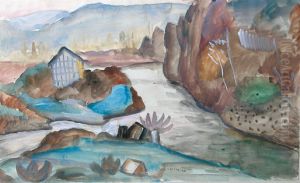 Paysage Au Ruisseau by Jacques Gotko