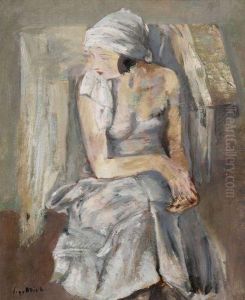 Femme Assise by Leopold Gottlieb
