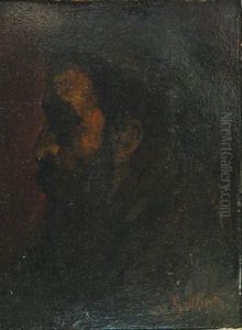 Glowy Mezczyzny Z Profilu by Maurycy Gottlieb
