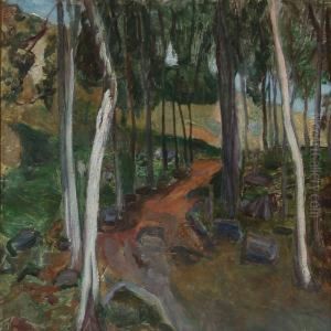 I Udkanten Af En Skov by Albert Gottschalk
