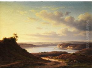 Abendliche Flusslandschaft