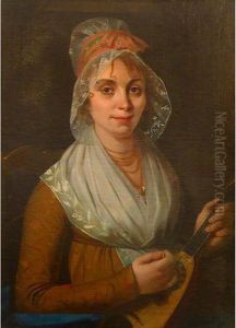 Portrait D Une Provencale A La Mandoline