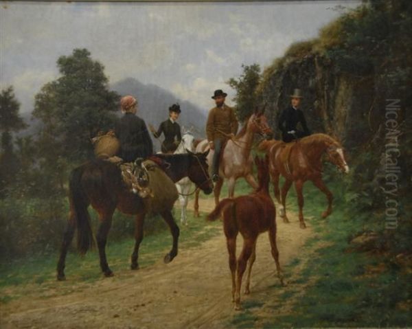 The Meeting On Horseback - view 1